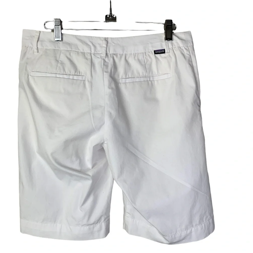 Patagonia White Organic Cotton 10” Inseam Bermuda Short Cruise, Resort Wear Sz 4